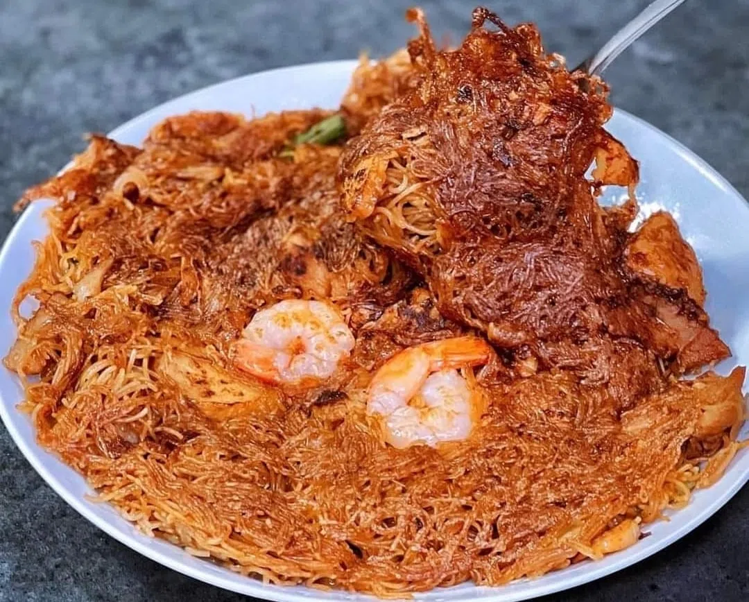 “镇店之宝”的三楼煎米粉。（丽莎摄）