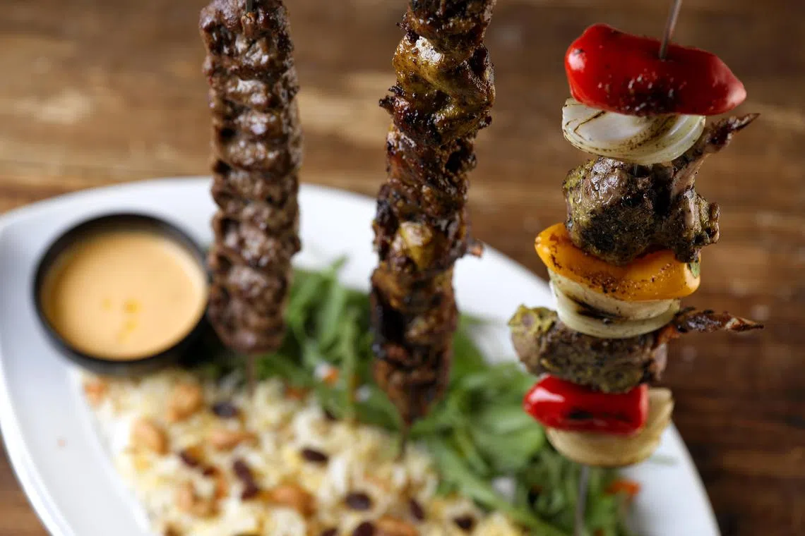 Pistachio Middle Eastern & Mediterranean Grill的什锦烤肉。（餐馆提供）