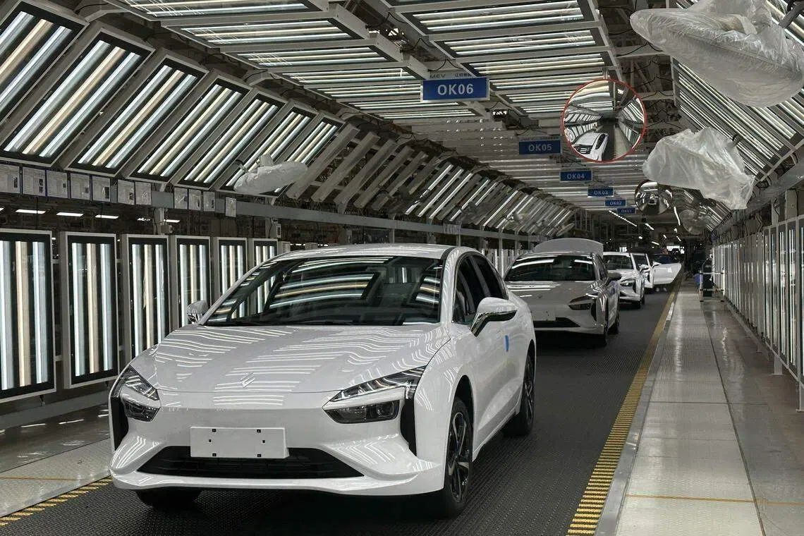 根据江铃汽车2023年年报，江铃新能源去年的新能源汽车全年销量达到4671辆。图为公司2024年款新能源汽车“羿”。（林煇智摄）