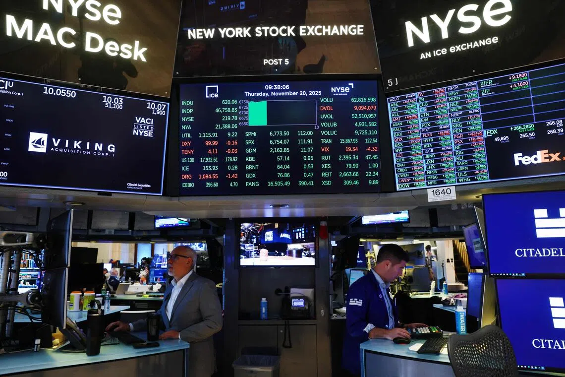 摩根大通分析团队在预测2026年标普500指数时暗示，8000点也不是不可能的事。（法新社）