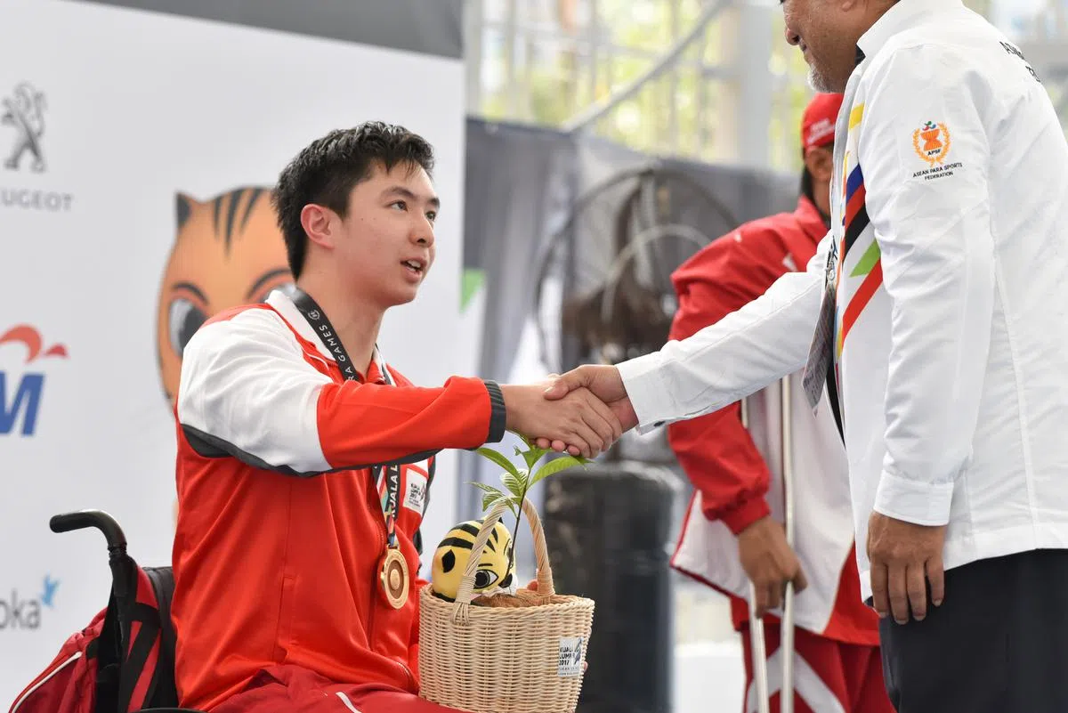 杜维崧是上届共运会残疾游泳项目铜牌得主，第二次出征共运会，他信心满满，要为新加坡再添奖牌。（新加坡体育理事会提供）