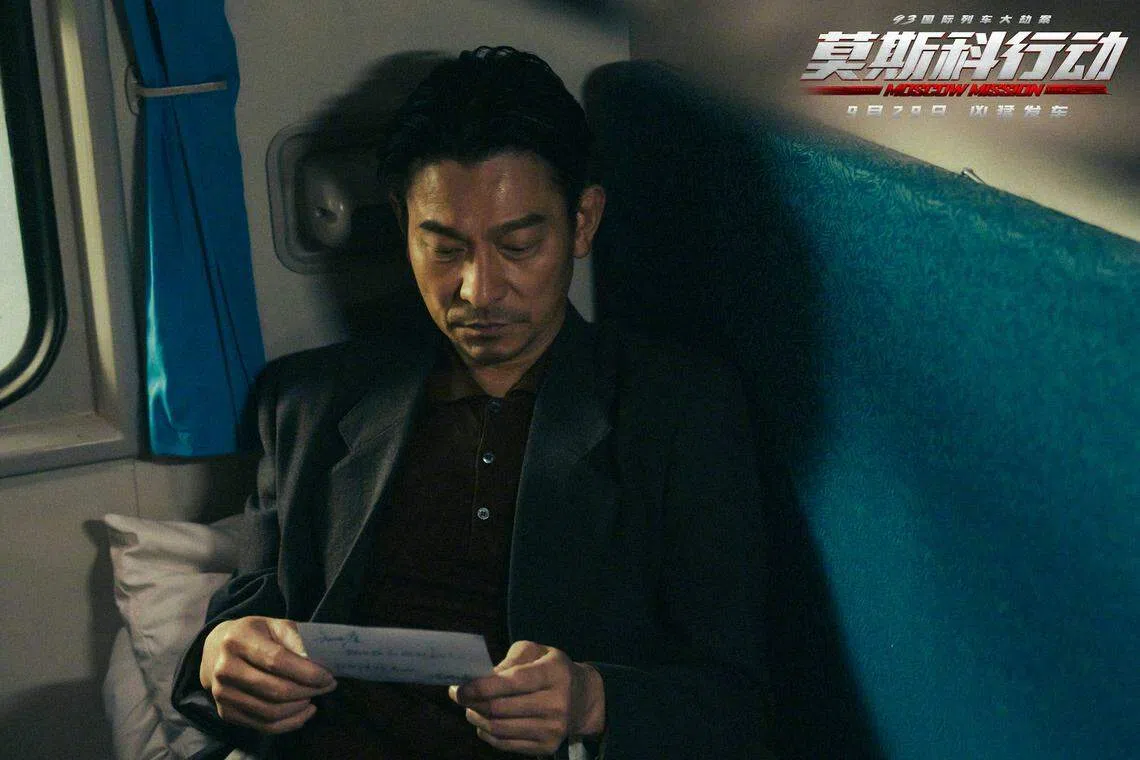 刘德华近日为新电影《莫斯科行动》跑宣传。（互联网）