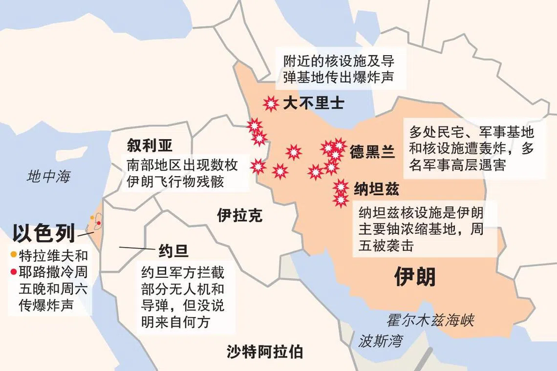 以色列与伊朗互相轰炸（Lianhe Zaobao）