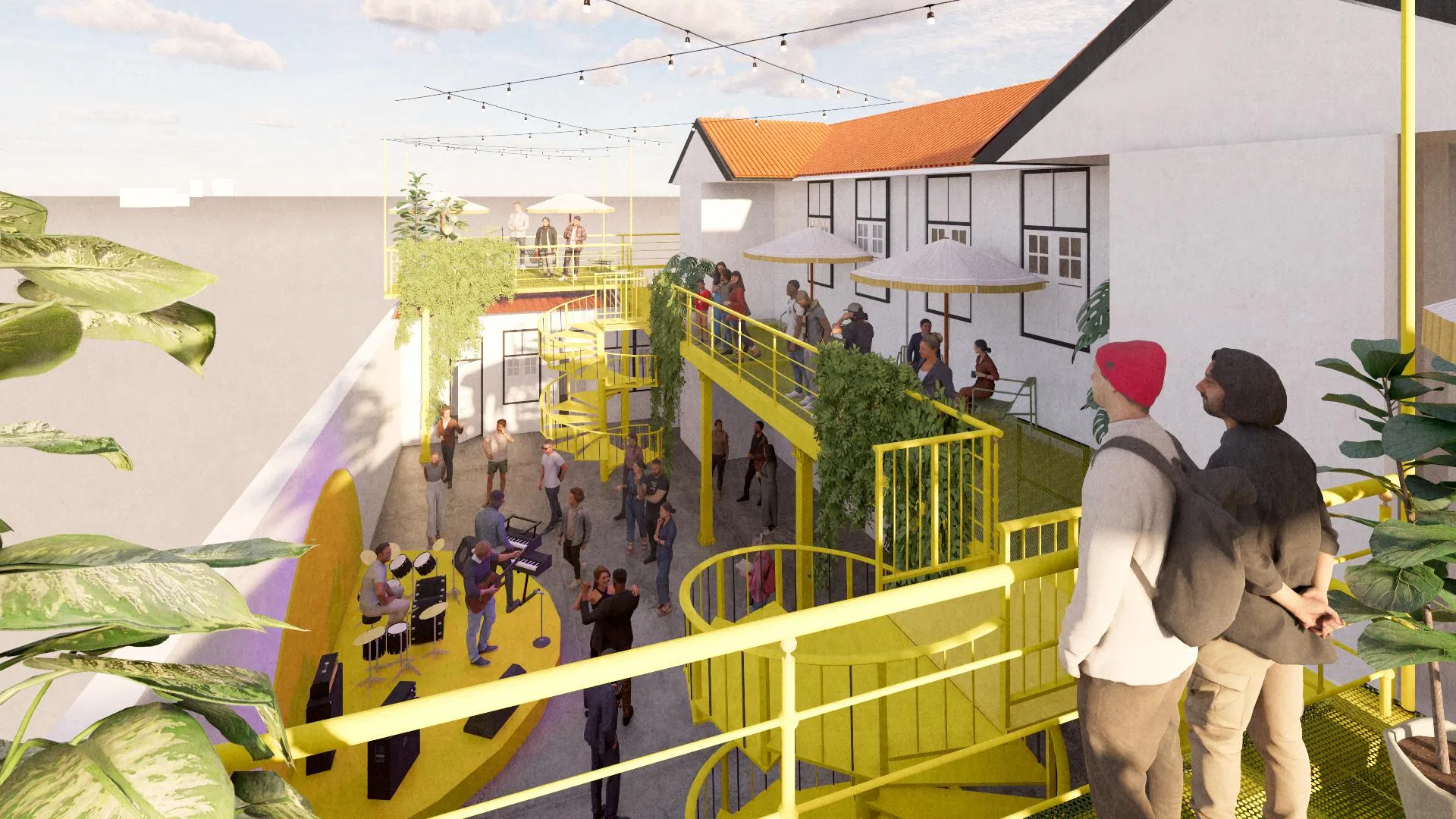 19SixtyFive计划通过举办社区活动，提升区内活力，如举办年度艺术节、现场演出、艺术市集与行业论坛。（得标公司提供构想图）