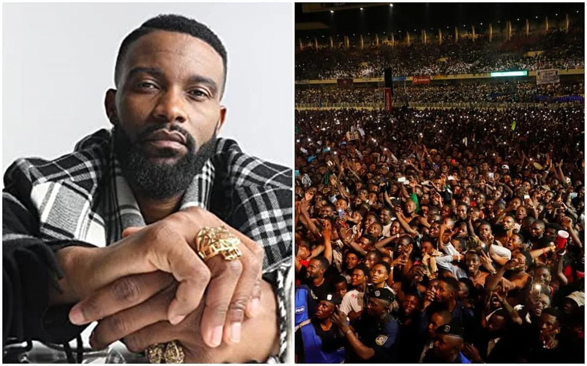 刚果歌手Fally Ipupa的演唱会超出规定人数。（互联网）