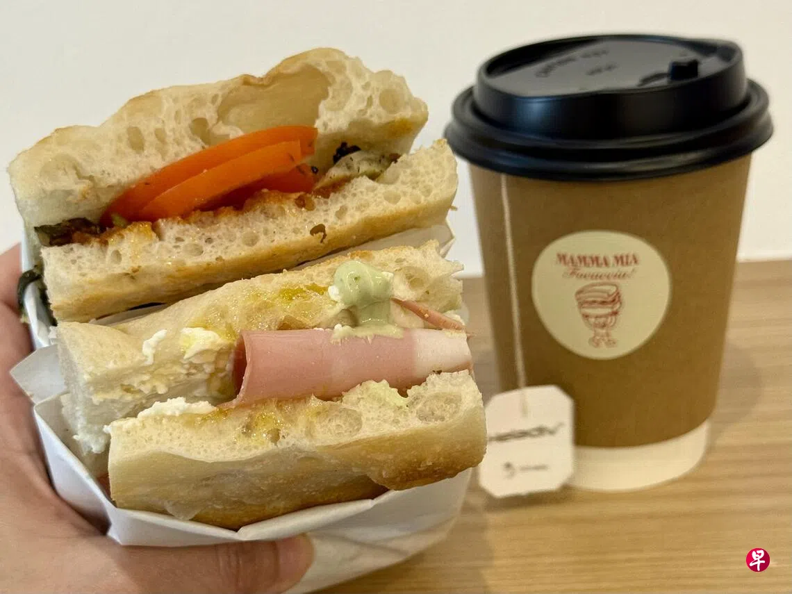 橄榄油香佛卡夏意式三明治随走随吃| 联合早报