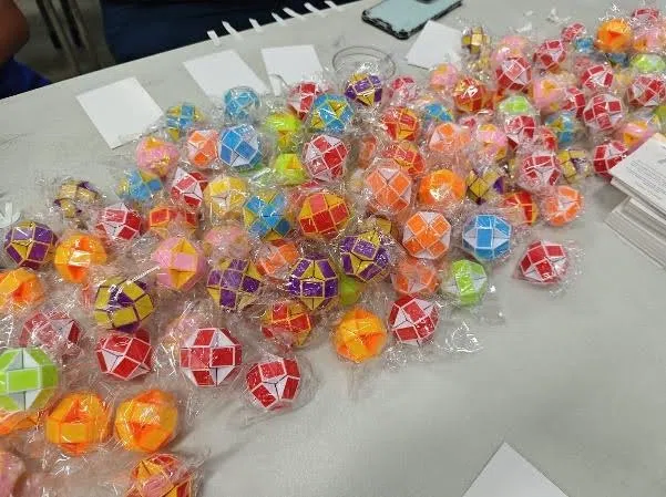 今年开放日的礼包中包括是玩具也是工具的魔尺。（安德逊实龙岗初院提供）