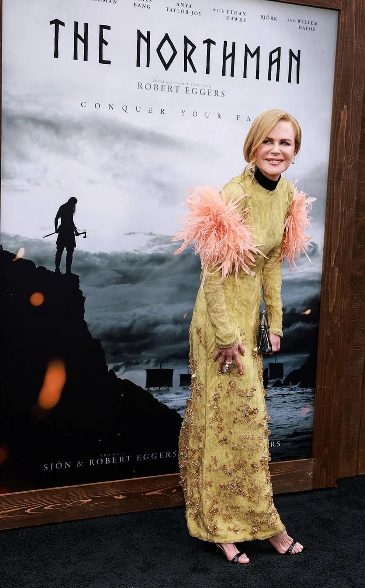 妮可基嫚出席《北欧人》首映礼。（路透社）