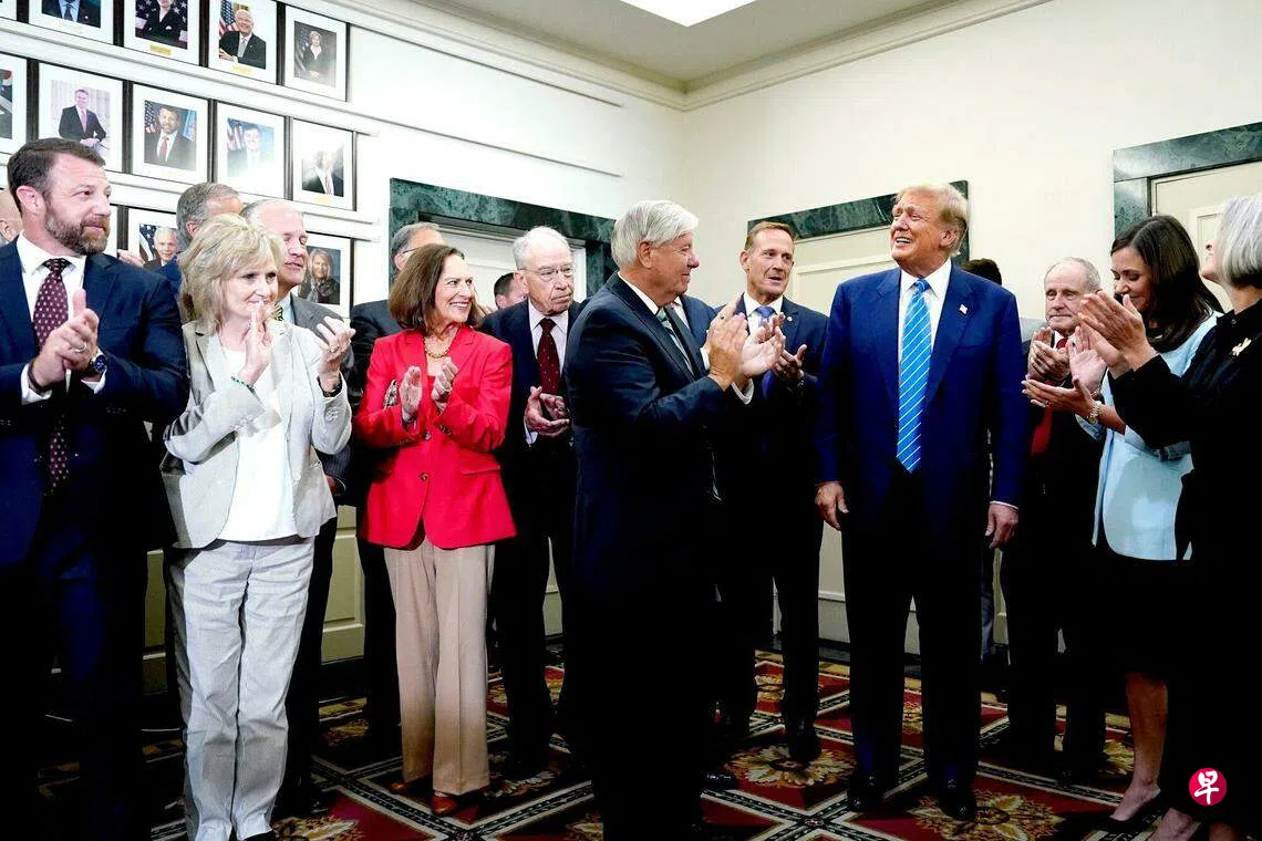 三年多来首次到国会山特朗普要团结共和党重掌白宫国会| 联合早报