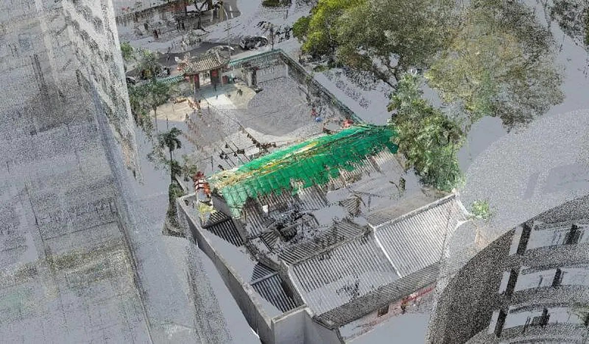 粤海清庙修复图。（受访者提供）