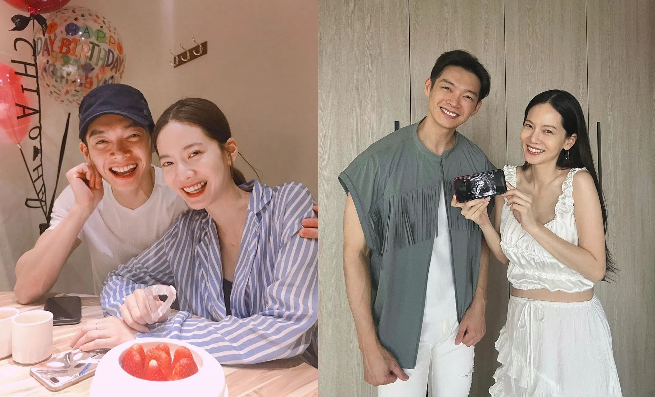 曾之乔与辰亦儒今年底将升格当爸妈。（取自曾之乔脸书）