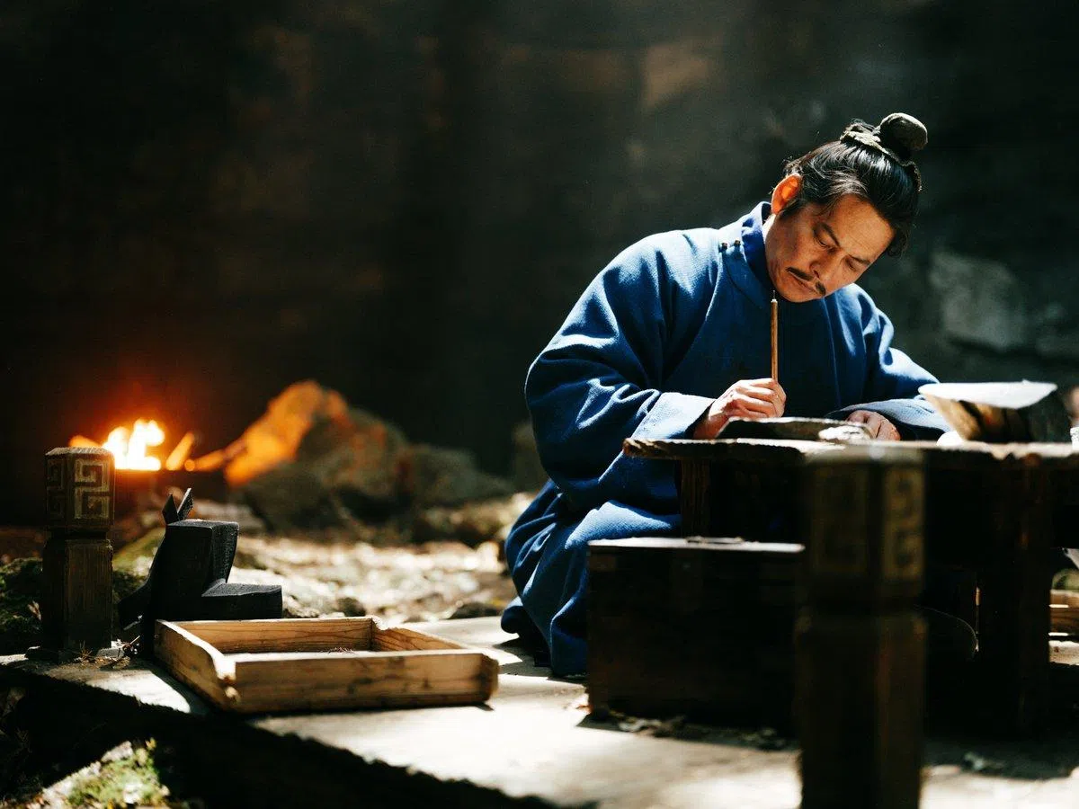 织田裕二演绎的宋江，带几分轻松喜感。（互联网）