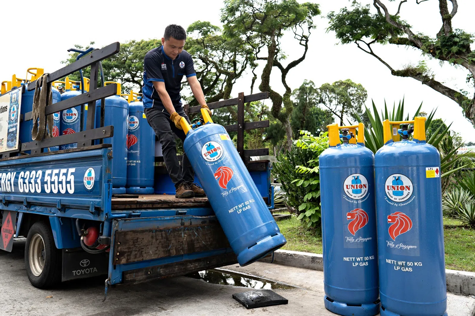 优联拥有本地最大规模的液化石油气配送车队。（图/优联提供）