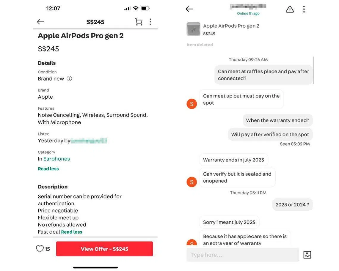 误买苹果耳机赝品苦主叹真假难辨追不回钱| 联合早报