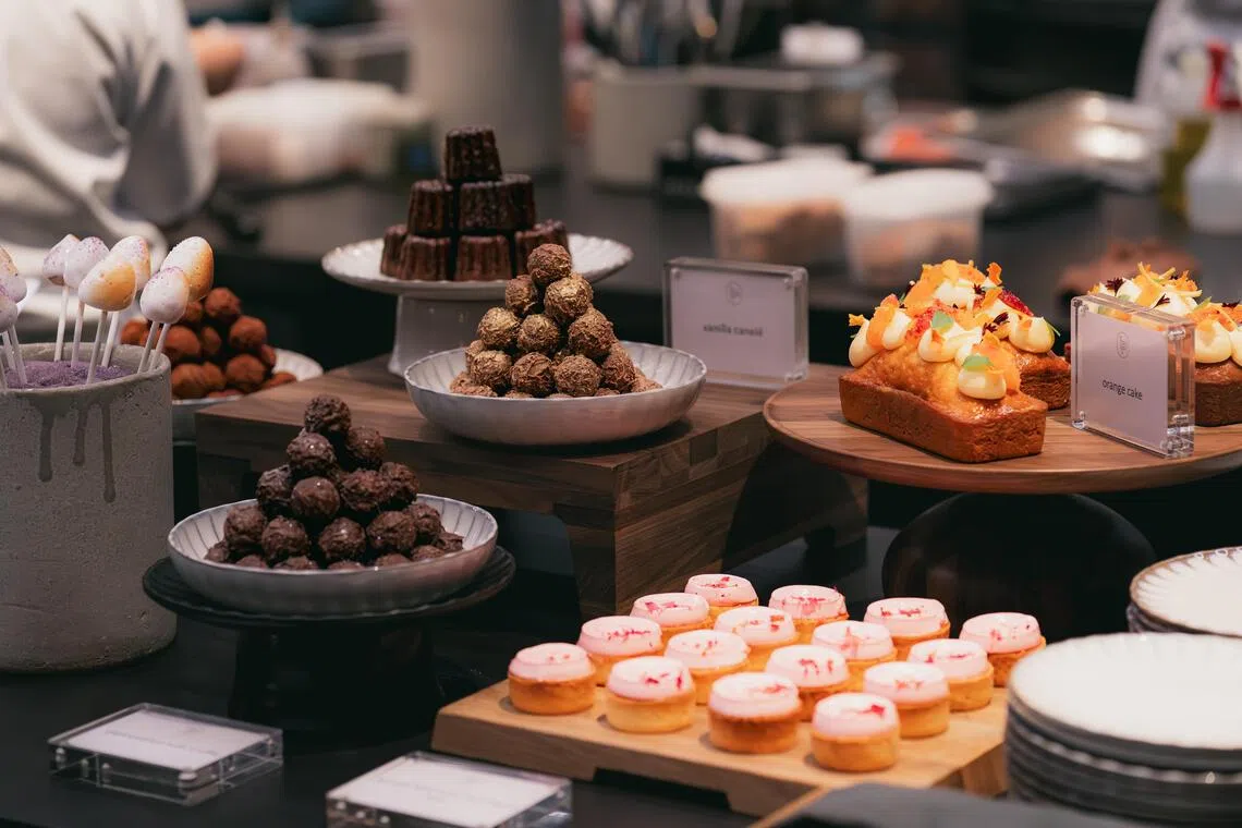 Le Pristine的早午餐，有各式精致甜品。（餐馆提供）