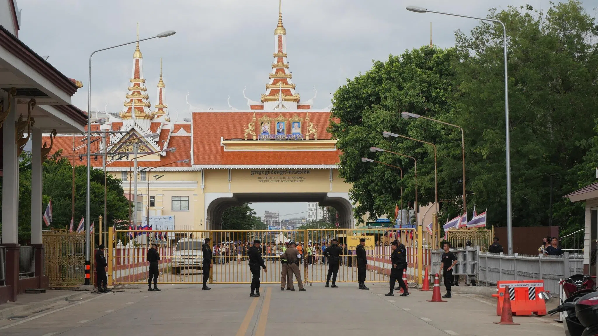 泰国沙缴府通往柬埔寨波贝市的边境口岸周六（6月7日）关闭。（取自泰国沙缴府政府公关部门脸书）