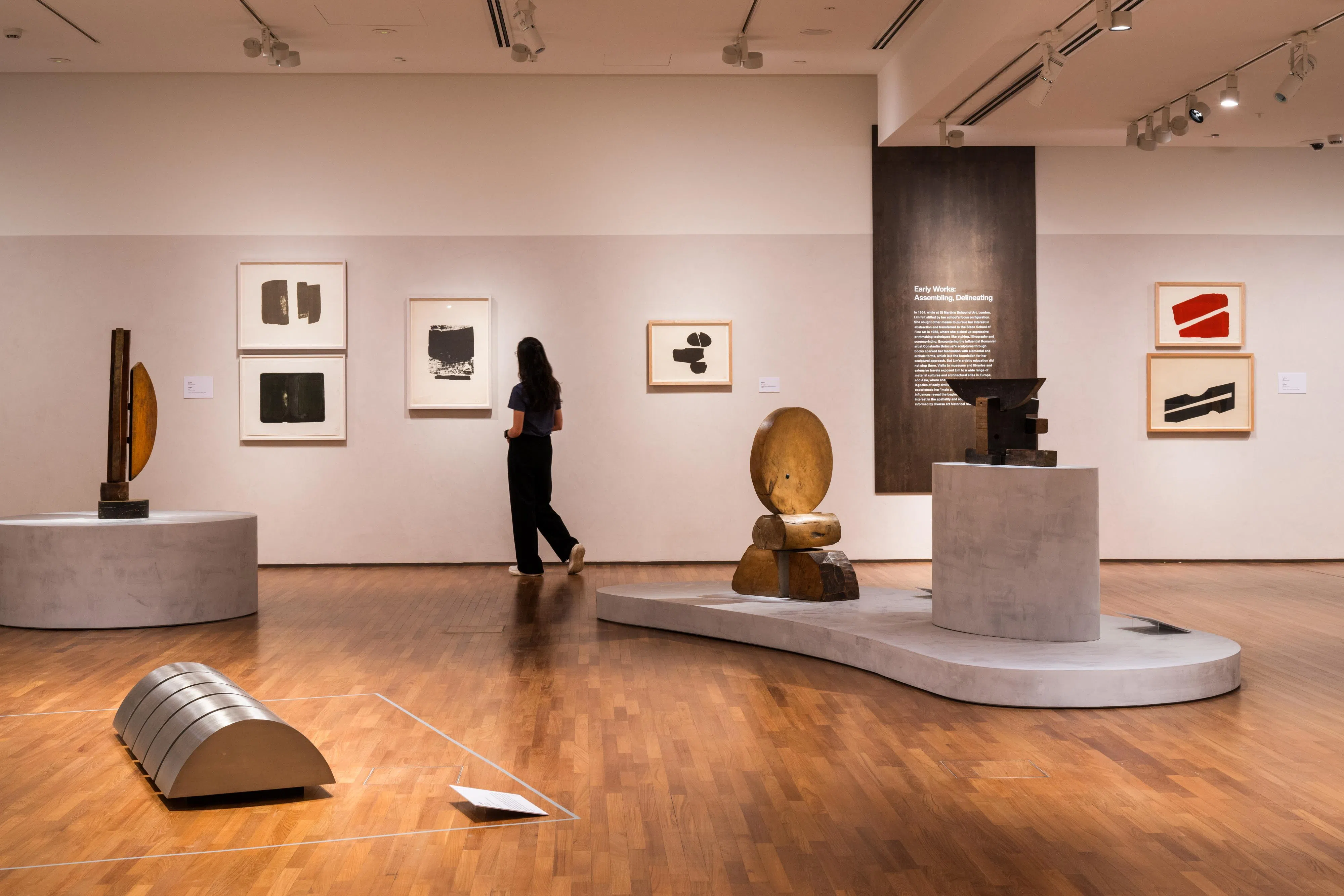 林真金的雕塑与版画作品往往呼应。（国家美术馆提供）