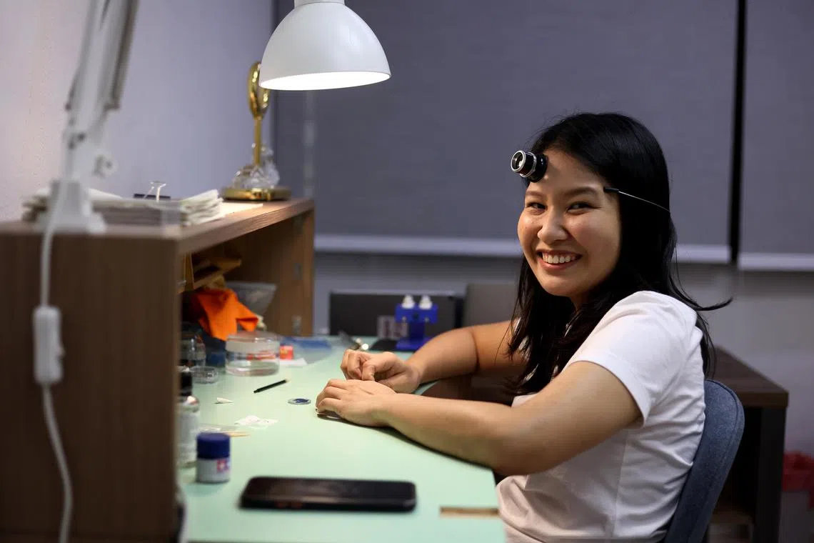 许焕妮认为，现代人东西坏了就换新的，但对腕表却有不一样的情怀。（龙国雄摄）