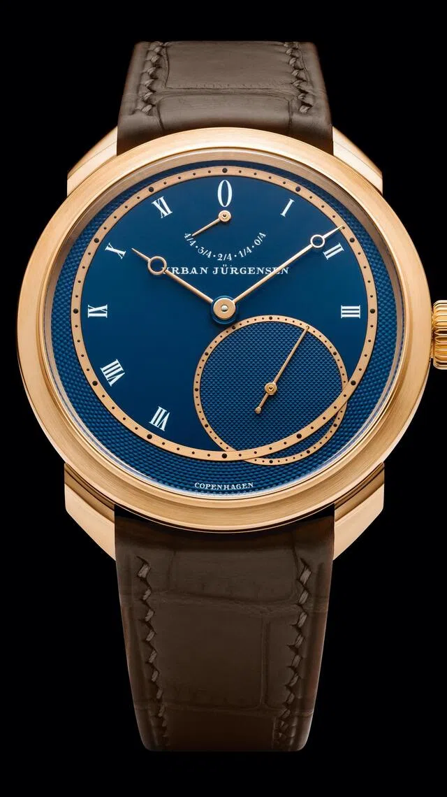 Urban Jürgensen腕表，两枚擒纵轮以相反方向旋转，节奏如同微观舞蹈。（GPHG提供）