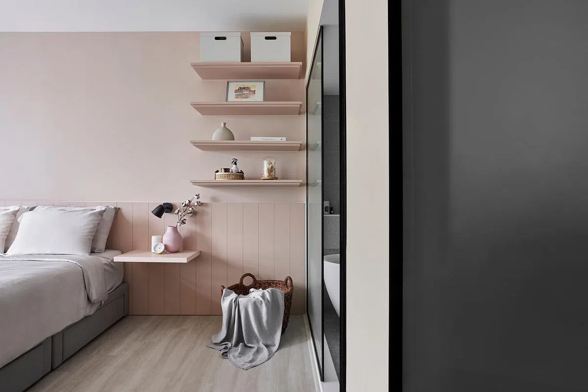 凌空式柜体可有效拓展储物空间。（Happe Design Atelier提供照片）