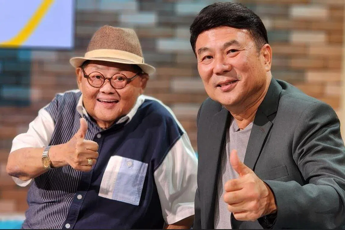 林益民（左）和梁志强当年合作《搞笑行动》为几代人带来欢笑。（档案照）