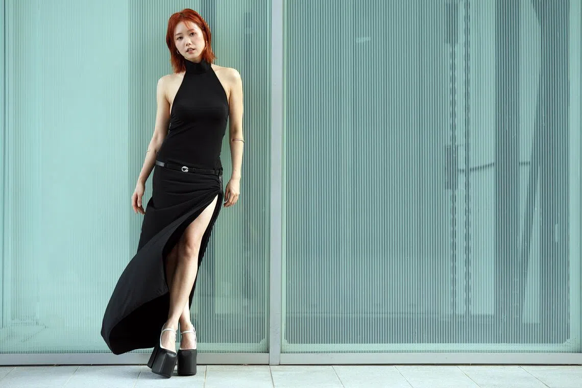 马䲰娗没想到，喜欢跳舞和学韩语的兴趣会在表演路上助她一臂之力。（谢智扬摄）