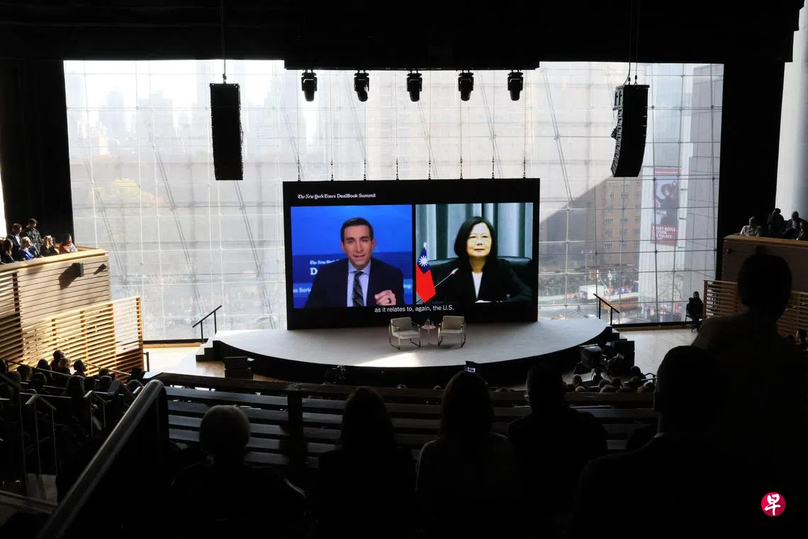 蔡英文称中国大陆因内部难题目前不太可能攻台| 联合早报