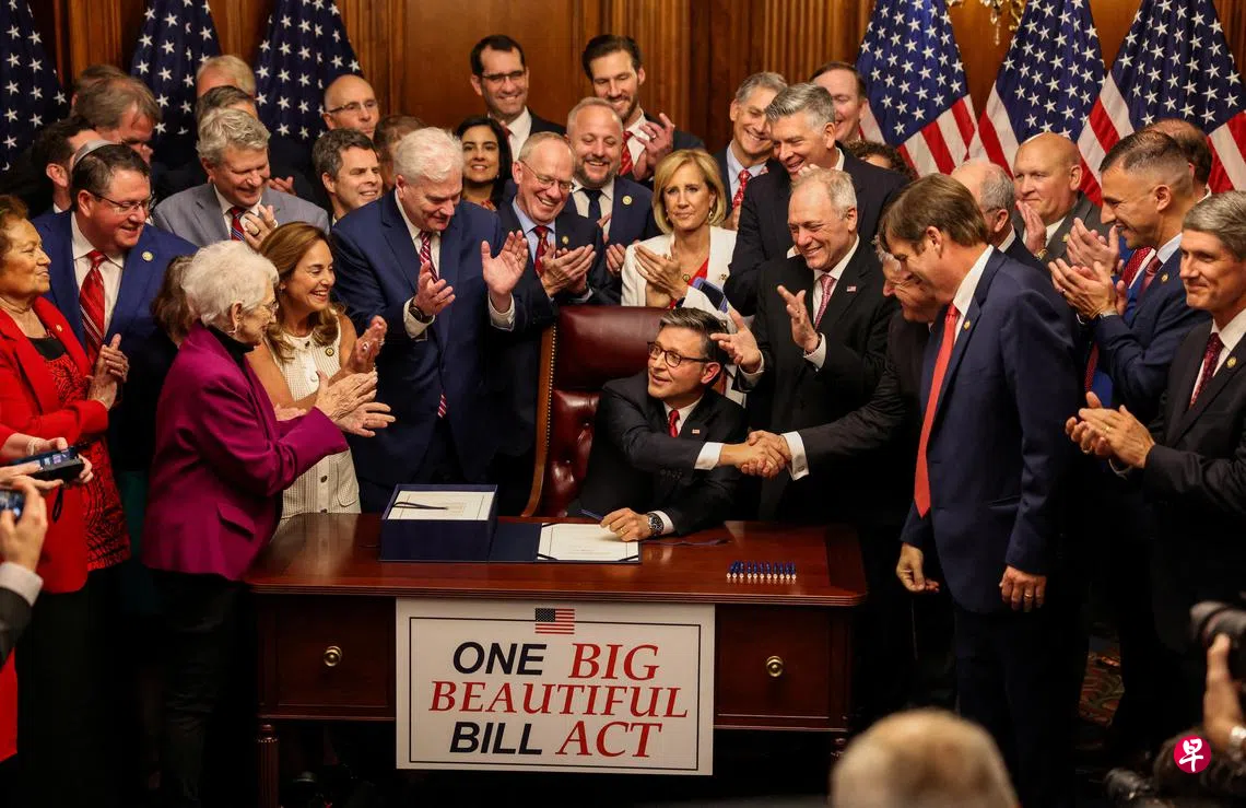 特朗普大而美法案终获众院通过赶上独立日生效| 联合早报