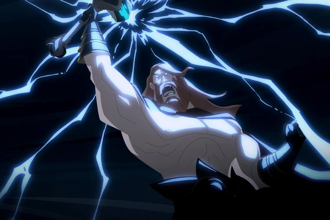 《诸神末日》以北欧神话为本，由Zack Snyder制作。（Netflix提供）