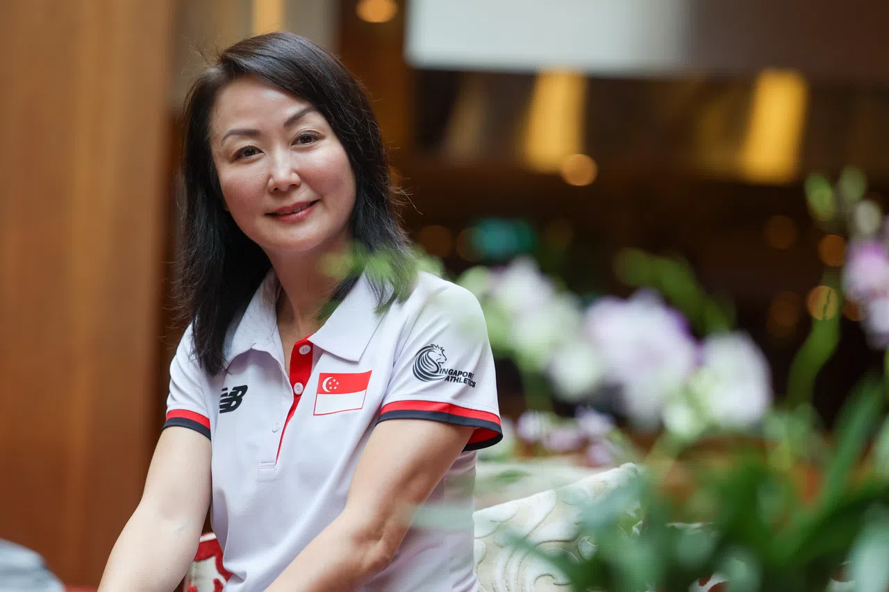 张慧仪说，最近为了支持将参加东运会的选手，田总拨款了20万新元，加上原有用来支持旗下100位选手的约150万新元补助金，总额达到了170万新元。（张俊杰摄）