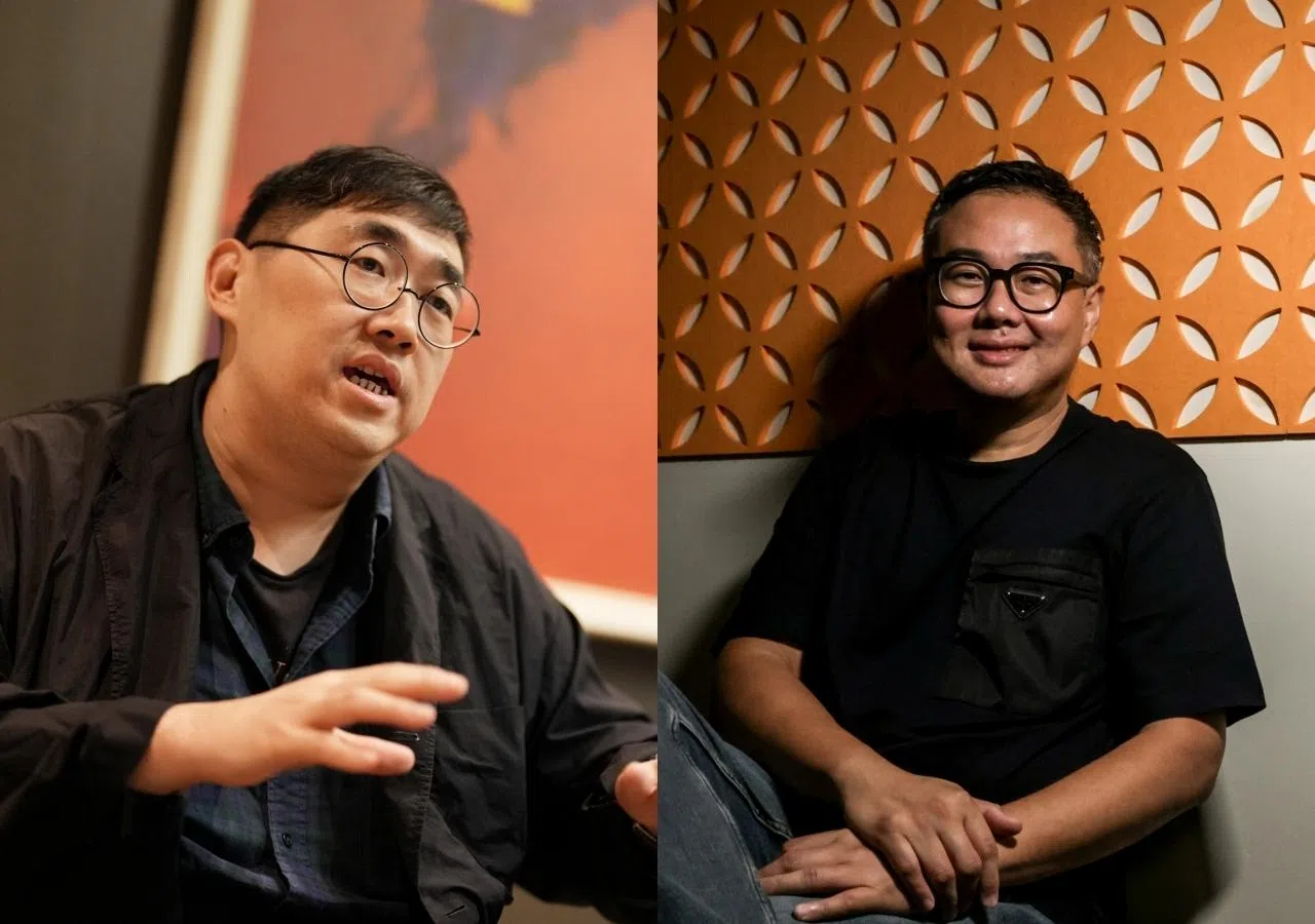 林德（右图）透露，《破·地狱》导演陈茂贤去年最喜欢的电影就是《好孩子》，他希望和许瑞奇及王国燊合作。（档案照、叶振忠摄）