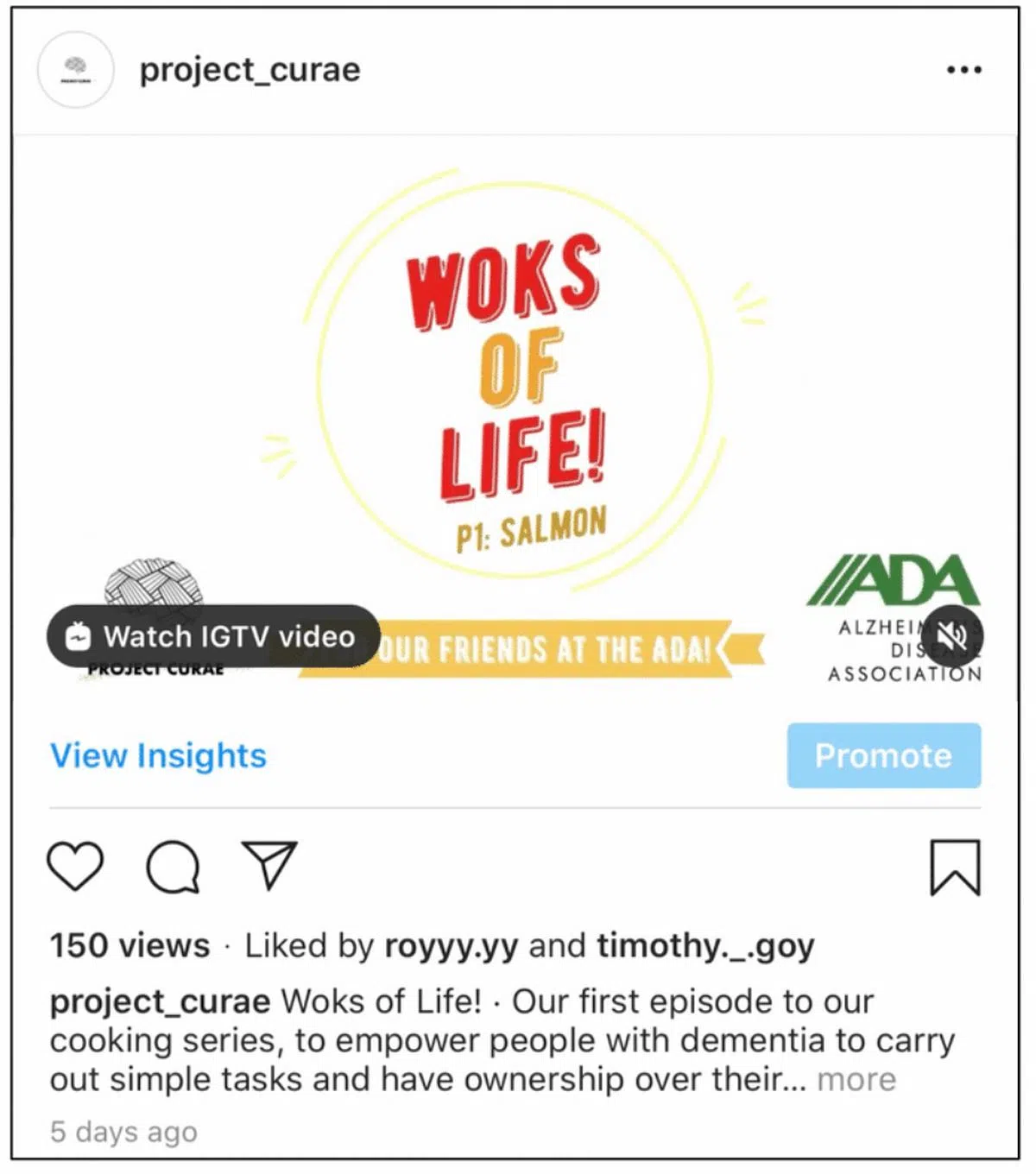 团队在社交媒体IG分享烹煮营养均衡的健康餐食。（受访者提供）