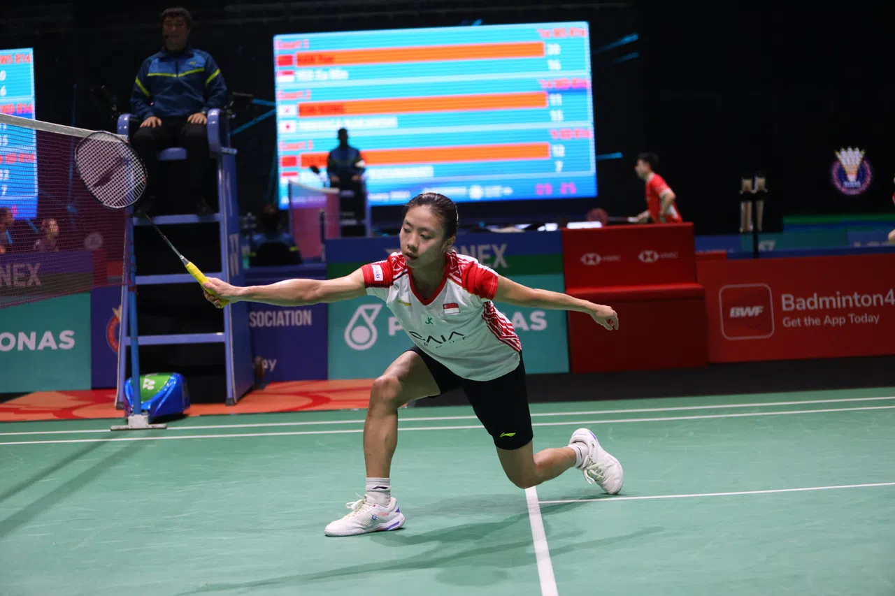 杨佳敏在女单首圈以2比1战胜许玟琪晋级。（档案照片）