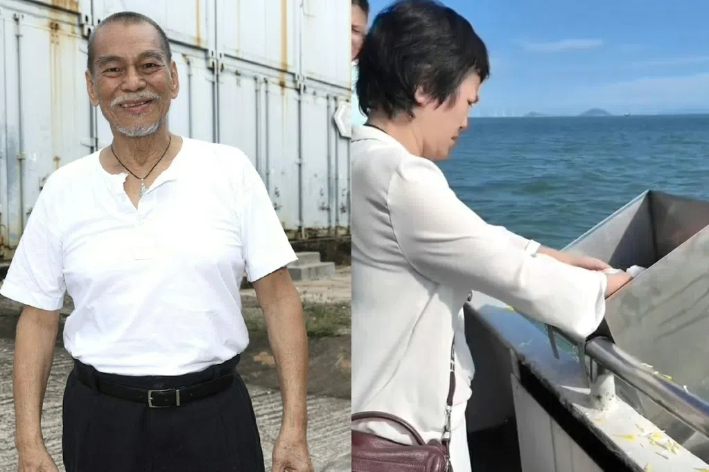 陈观泰海葬 小30岁遗孀亲手撒骨灰痛别爱夫