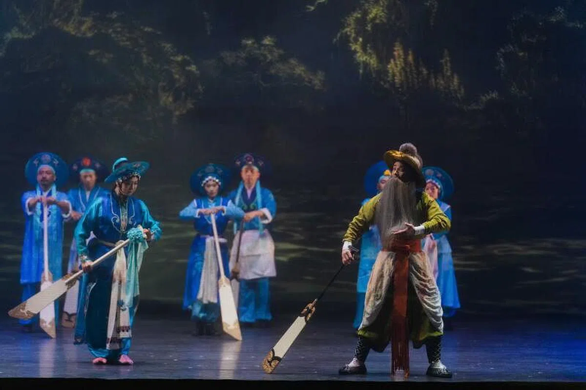 《京戏启示录》戏中戏《打渔杀家》。(宽宏艺术提供照片)