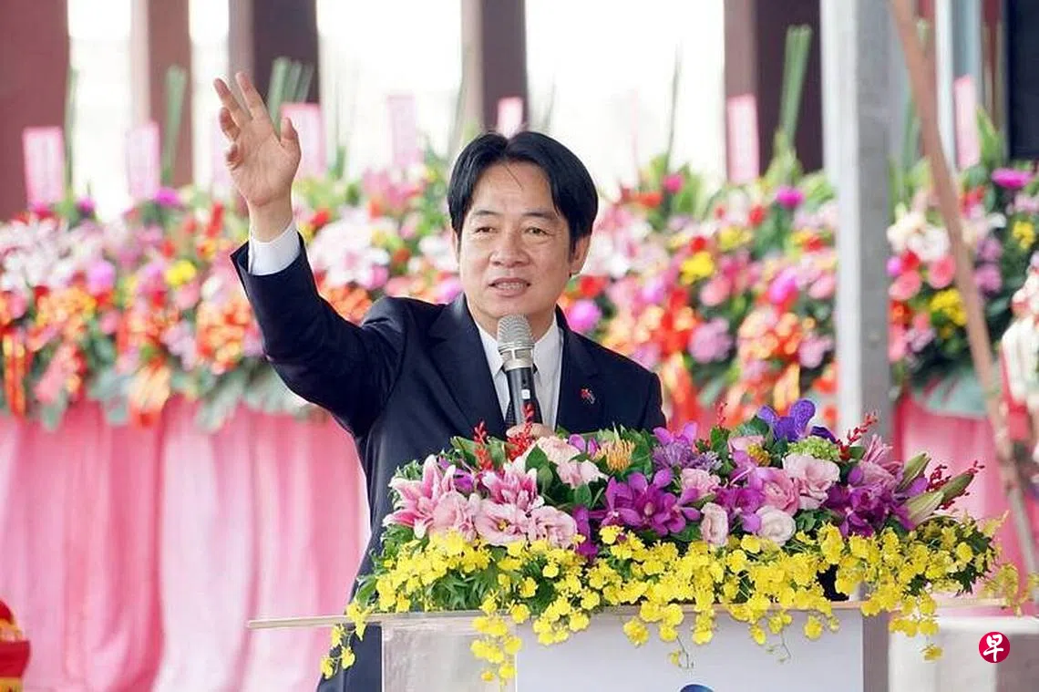 台副总统赖清德确诊冠病周一与蔡英文开会| 联合早报