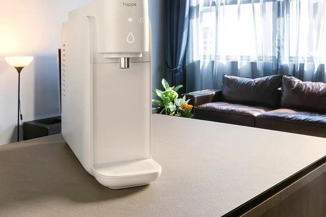 Happie Joy饮水机外形时尚小巧，适合现代家居。（商家提供）