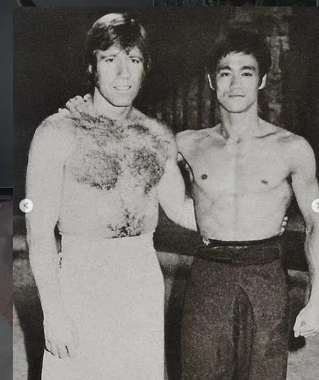Chuck Norris曾参演李小龙的电影《猛龙过江》。（取自Chuck Norris IG）