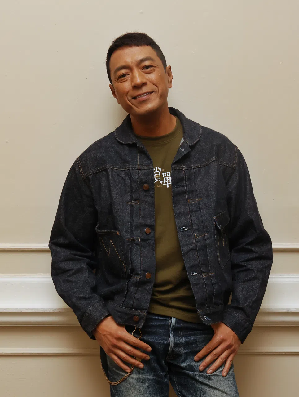 香港金像奖“最佳男配角”姜皓文自爆，拥有马来西亚和中东血统。（唐家鸿摄）