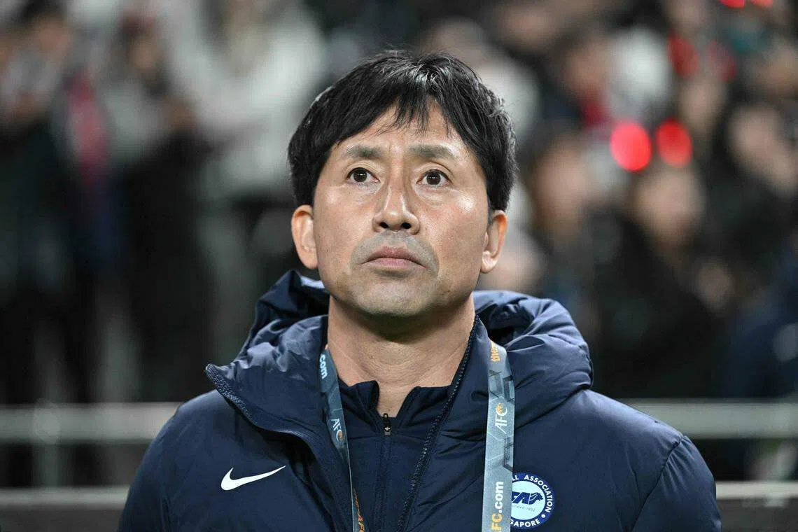 新加坡足球总会星期一（1月29日）晚发文告宣布，“雄狮”国家足球队的日本籍主帅西谷隆之因“表现低于预期”下课。（法新社）