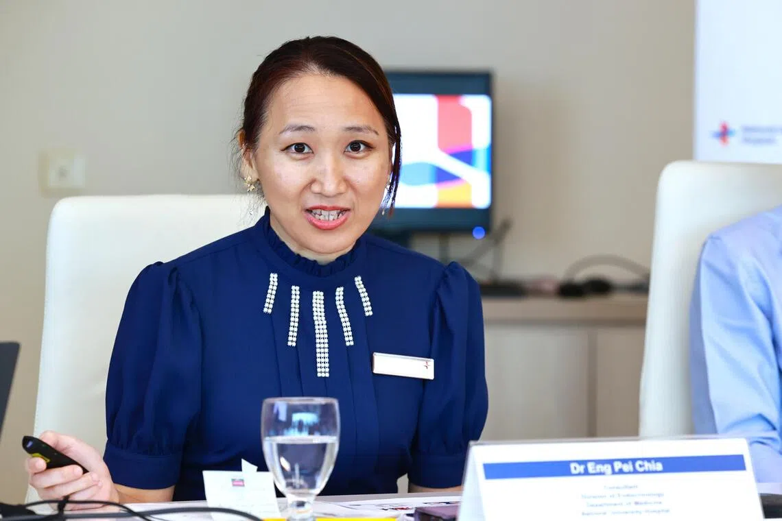 国大医院內分泌科顾问医生吴珮嘉说：“妊娠期糖尿病并不会随着生产而结束。尽管许多患上妊娠期糖尿病的女性相对年轻，但长期风险仍然存在。”（周国威摄）