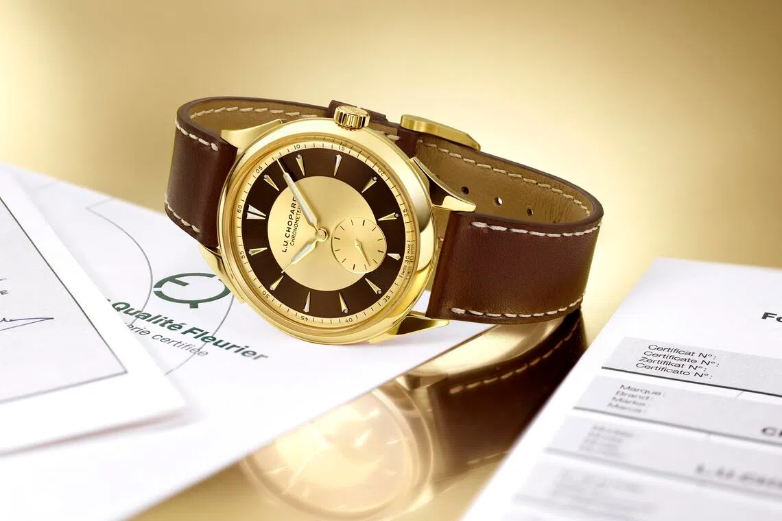 为庆祝20周年，萧邦推出全新L.U.C Qualité Fleurier纪念款。（萧邦提供）