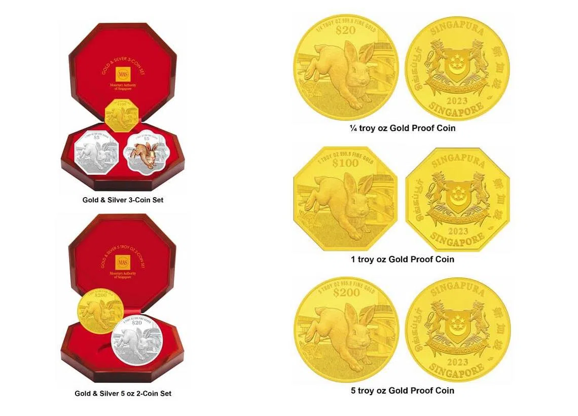 公众即日起可订购兔年纪念币| 联合早报