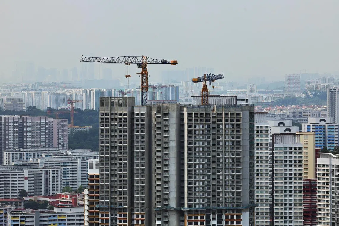 Jurong East Breeze预购组屋项目预计2028年建成。（海峡时报）