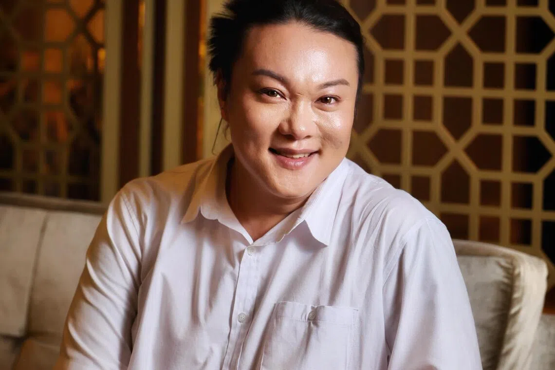 “阿真”林同利是《好孩子》的原型人物，现实生活中是失智妈妈的主要看护者。（龙国雄摄）