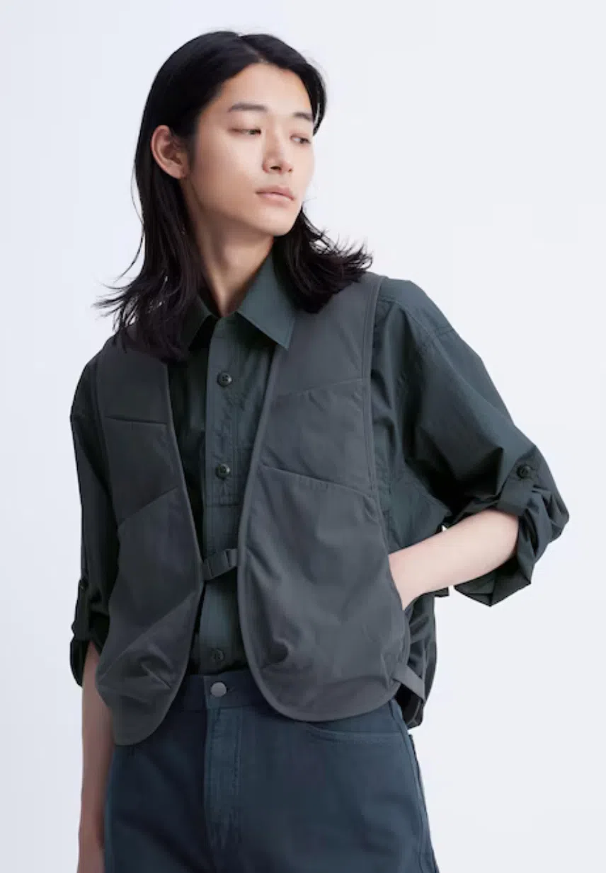 Uniqlo机能背心有七个袋子。你算得出来吗？（Uniqlo提供）