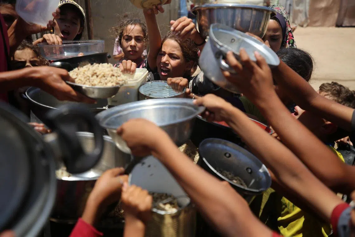 在加沙地带，有90%人流离失所，34万人处于“灾难”情况，这个类别仅次于饥荒。（路透社档案照片）