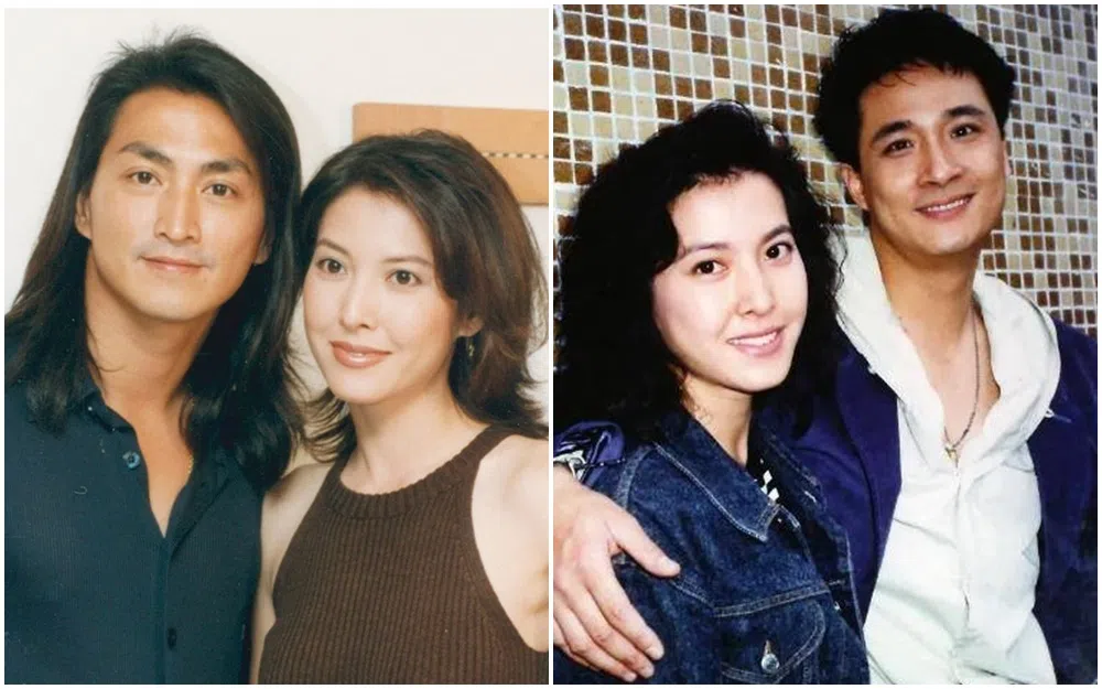 李婉华与何家劲（左图）和吴镇宇都谈过恋爱。（互联网）