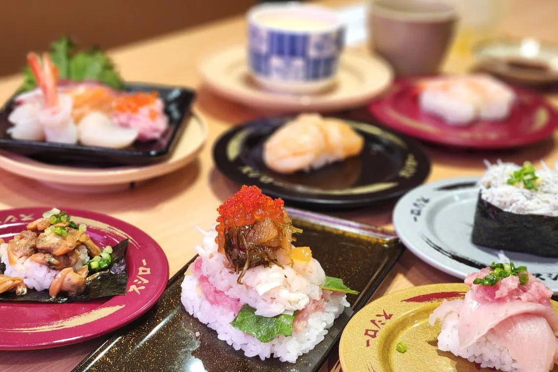 Sushiro的寿司刺身鲜美丰腴，样式简约不花哨又有新意。（陈爱薇摄）
