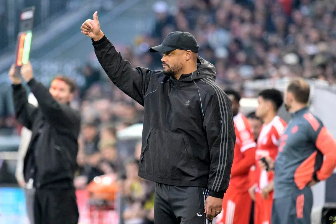 拜仁主帅孔帕尼对球队的发挥感到满意，他有望带队实现德甲两连冠。（路透社）